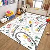Thickened Flannel Carpet Living Room Children's Bedroom Decoration Floor Rug Cartoon Road Play Mat Soft Tatami Carpets Non-slip 4