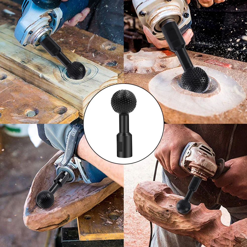 

Rotary Drill Bits 10mm Shape Wood Carving File Rasp Drill Bit Tool Tools Rotating Embossed Grinding Woodworking Tool Black