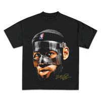 LeBron James basket-ball étoile t-shirt hommes femmes à manches courtes coton T-shirts américain Vintage marque T-shirts été hauts Streetwear 3