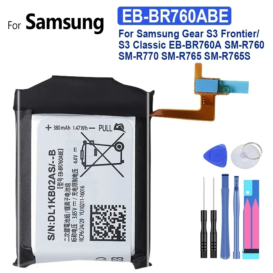 

Watch Battery EB-BR760ABE 380mAh For Samsung Gear S3 Frontier / S3 Classic EB-BR760A SM-R760 SM-R770 SM-R765 SM-R765S