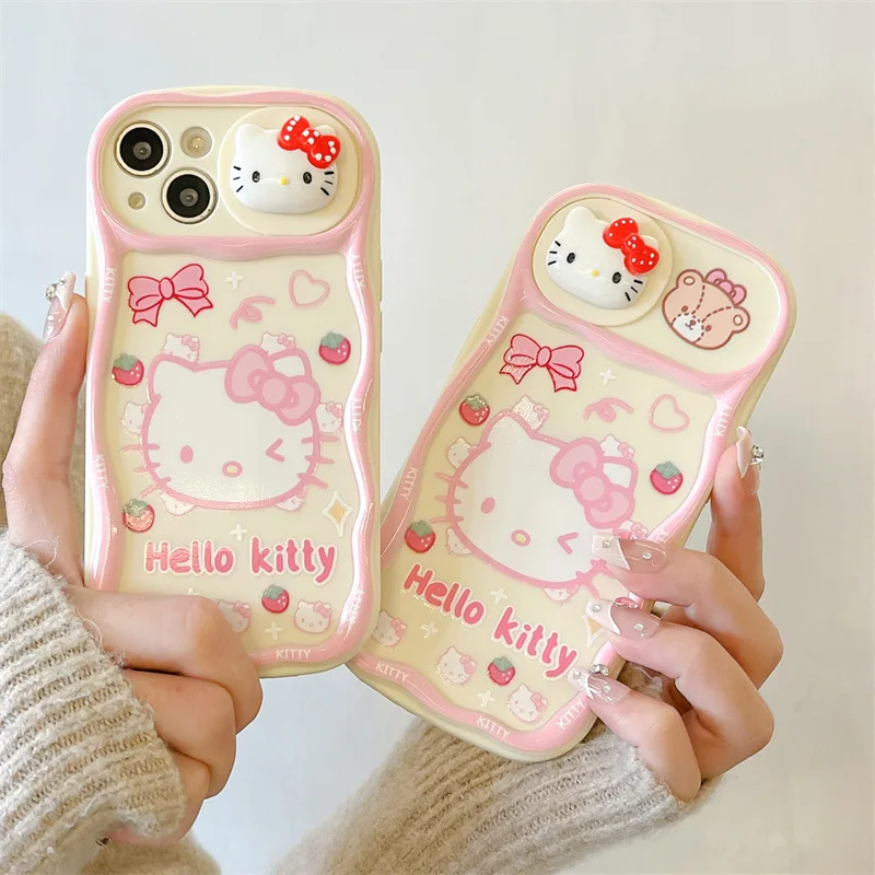 Silica gel Hello Kitty shockproof case for iPhone 16