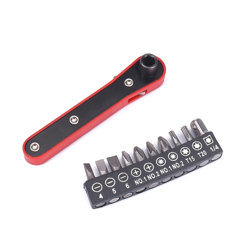 

Ratchet Wrench Set Ratchet Wrench Nozzle Handle Screwdriver Bit Socket Wrench