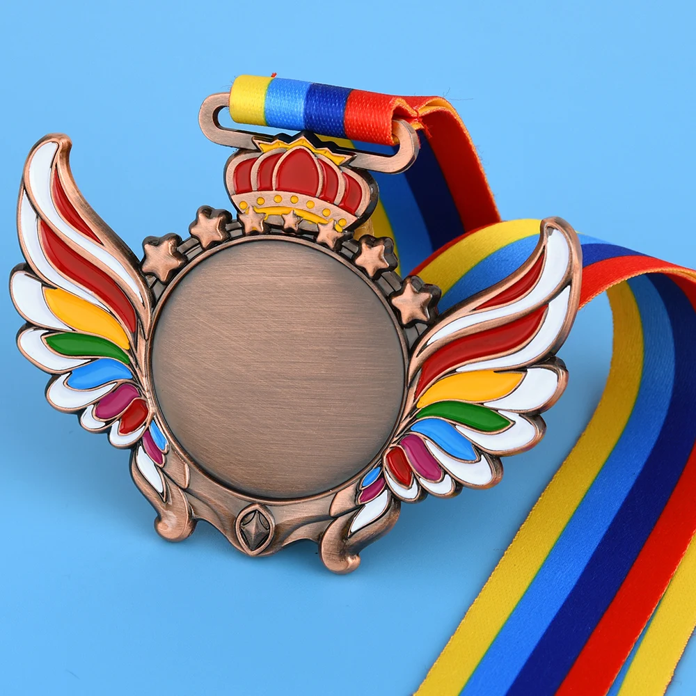 Blank Medal Competition Medals Children's Award Medal Badges Gold Silver Running Sports Game Prizes Gift Free Design award medals