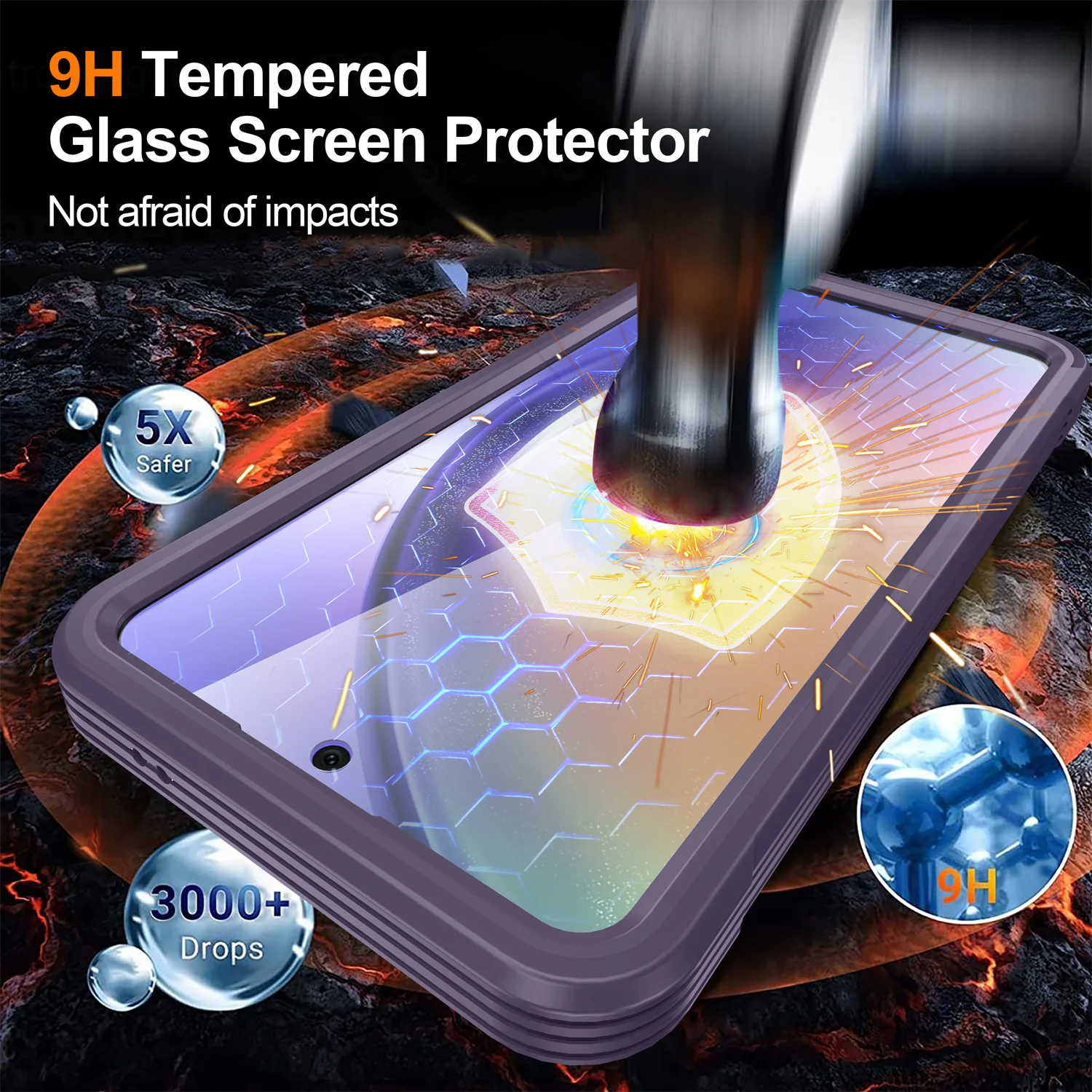 MagSafe Compatible Transparent Phone Case - 360° Full Protection with Wireless Charging Capability