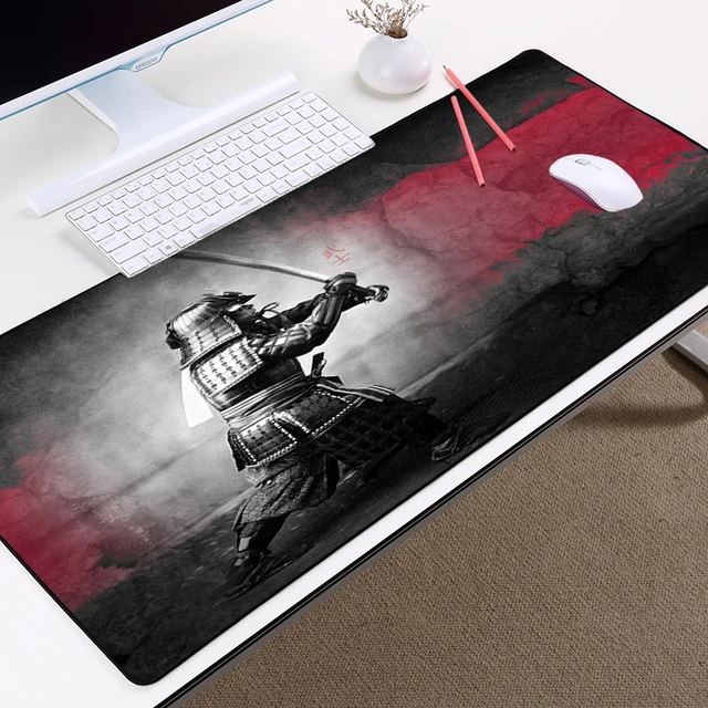 Japanese Bushido Samurai Mousepad 60X30 Gaming Accessories Non-slip XXL  Mouse Pad Gamer XL Mausepad Keyboard Mat Tapis De Souris - AliExpress