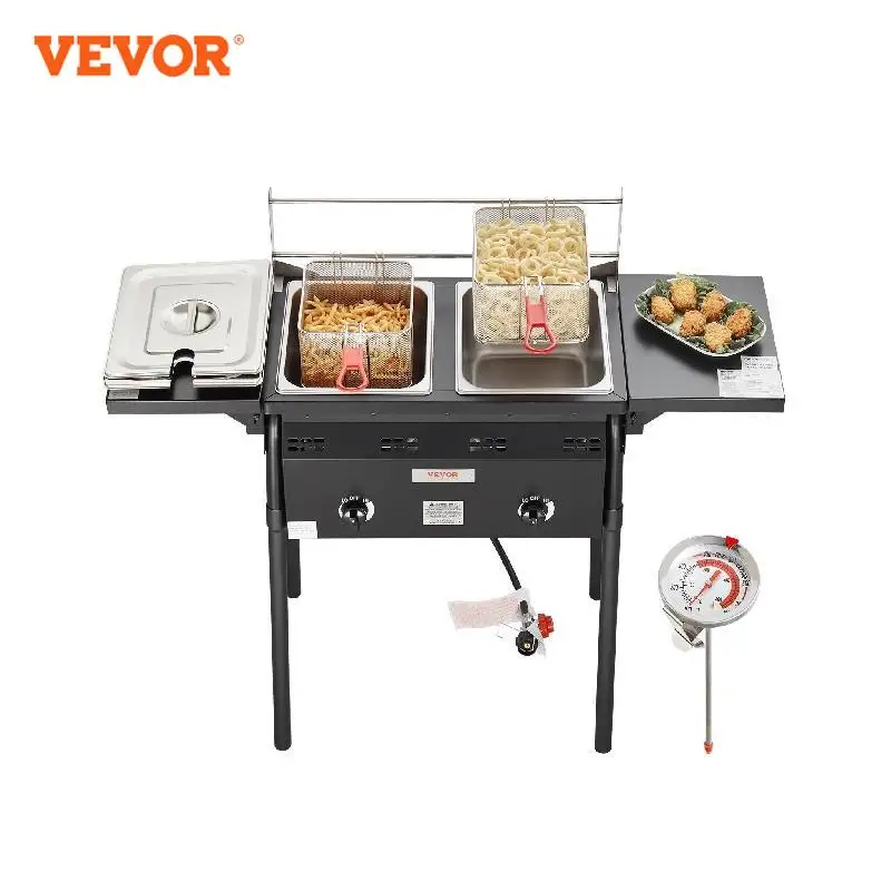 1841665-7768d1.jpg S11f6bc2501f248149e10c926aca7e7d4u Outdoor Propane Deep Fryer Double Burners Commercial Fryer 16 Qt Stainless Steel Cooker Oil Fryer Cart For Outdoor Cooking Mallzona