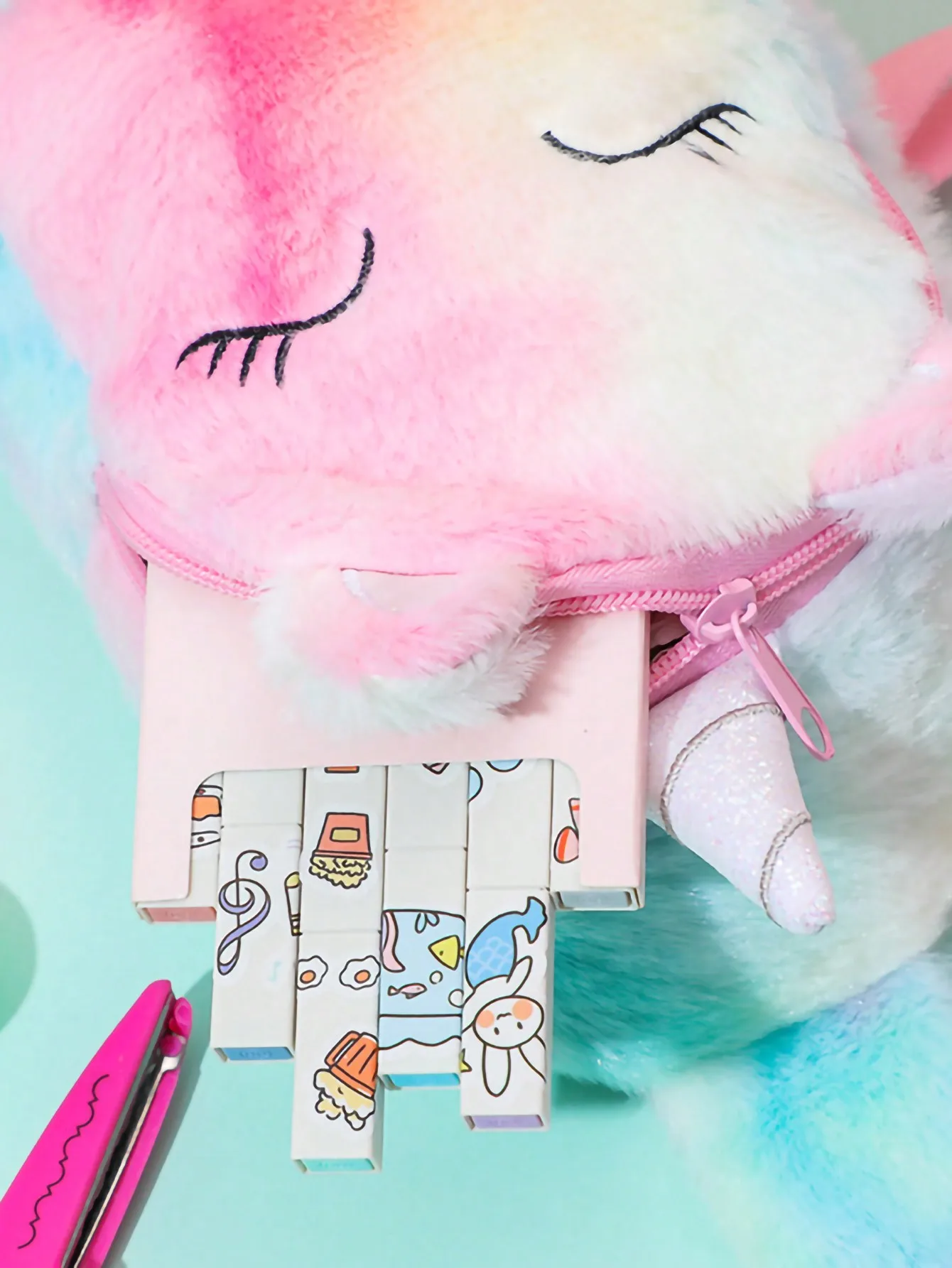 Girls Unicorn Plush Crossbody Bag 3