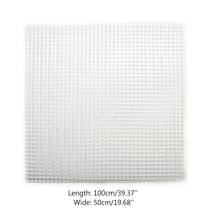 Craft Supplies 50x100cm Mesh Cloth for Latch Hook Rug Hooking Making Tapestry Canvas DIY Tool Embroidery 87HA craft supplies