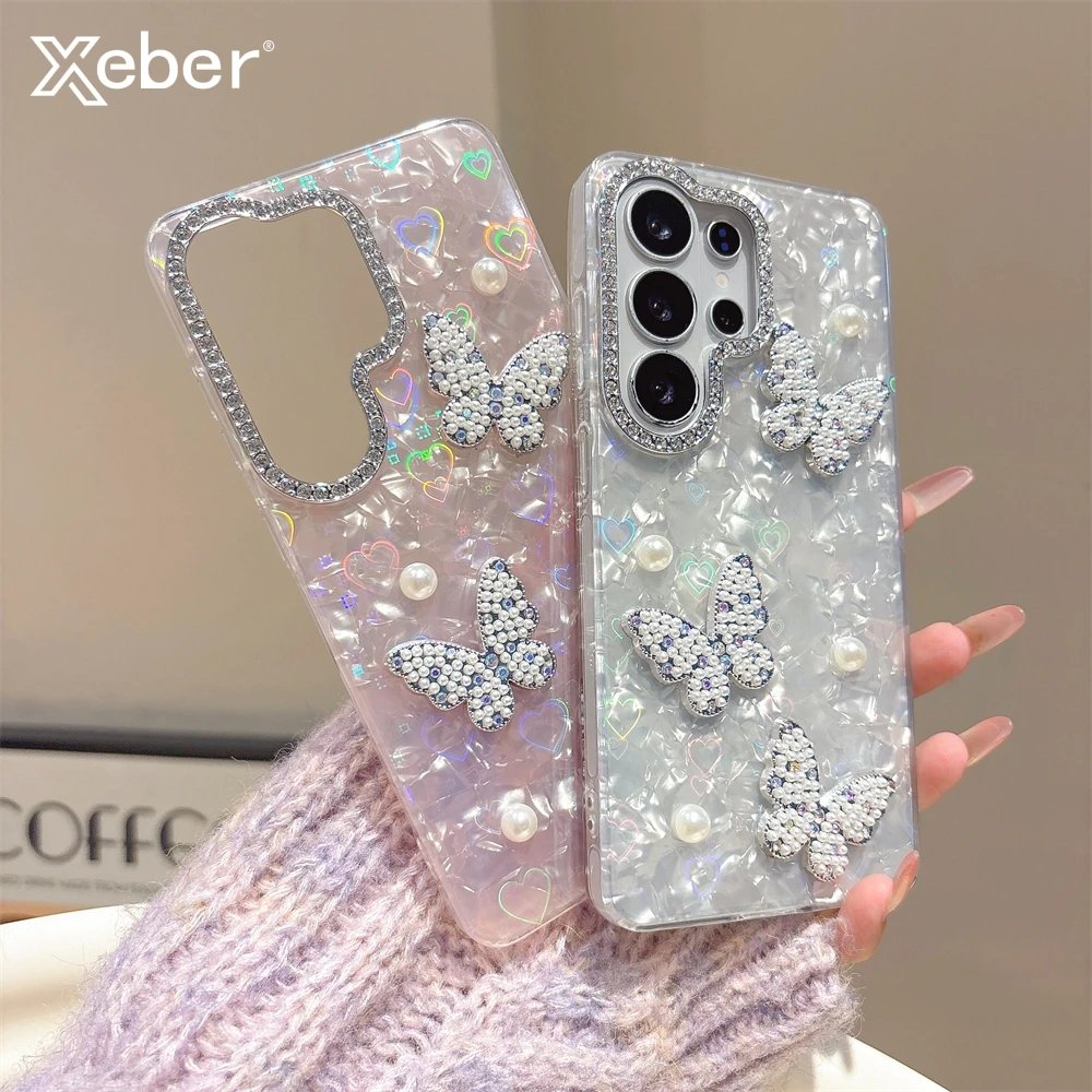 Diamond Butterfly Luxury Phone Case with Soft Glitter Candy Cover