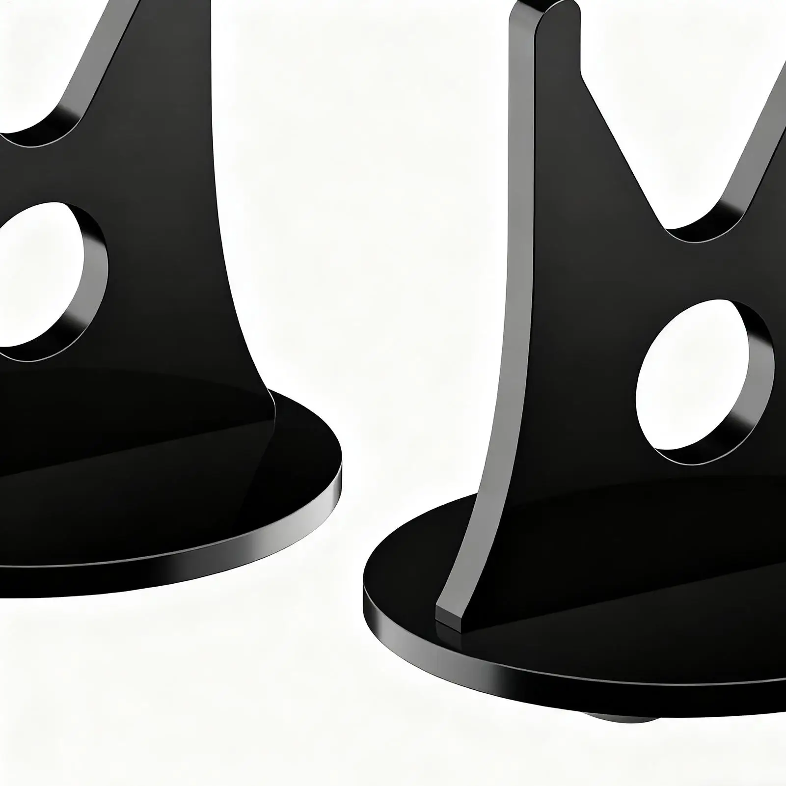 Cutter Display Shelf Rack Holder 2Piece Non-Slip Base Acrylic Stand For Display For Kitchen Tabletop Room Desk Home Vanity Party