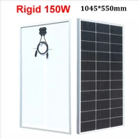 Panneau solaire photovoltaïque 200w 150w 80w, verre trempé rigide, chargeur de batterie 12v, camping-car monocristallin, maison, RV, toit de bateau 2