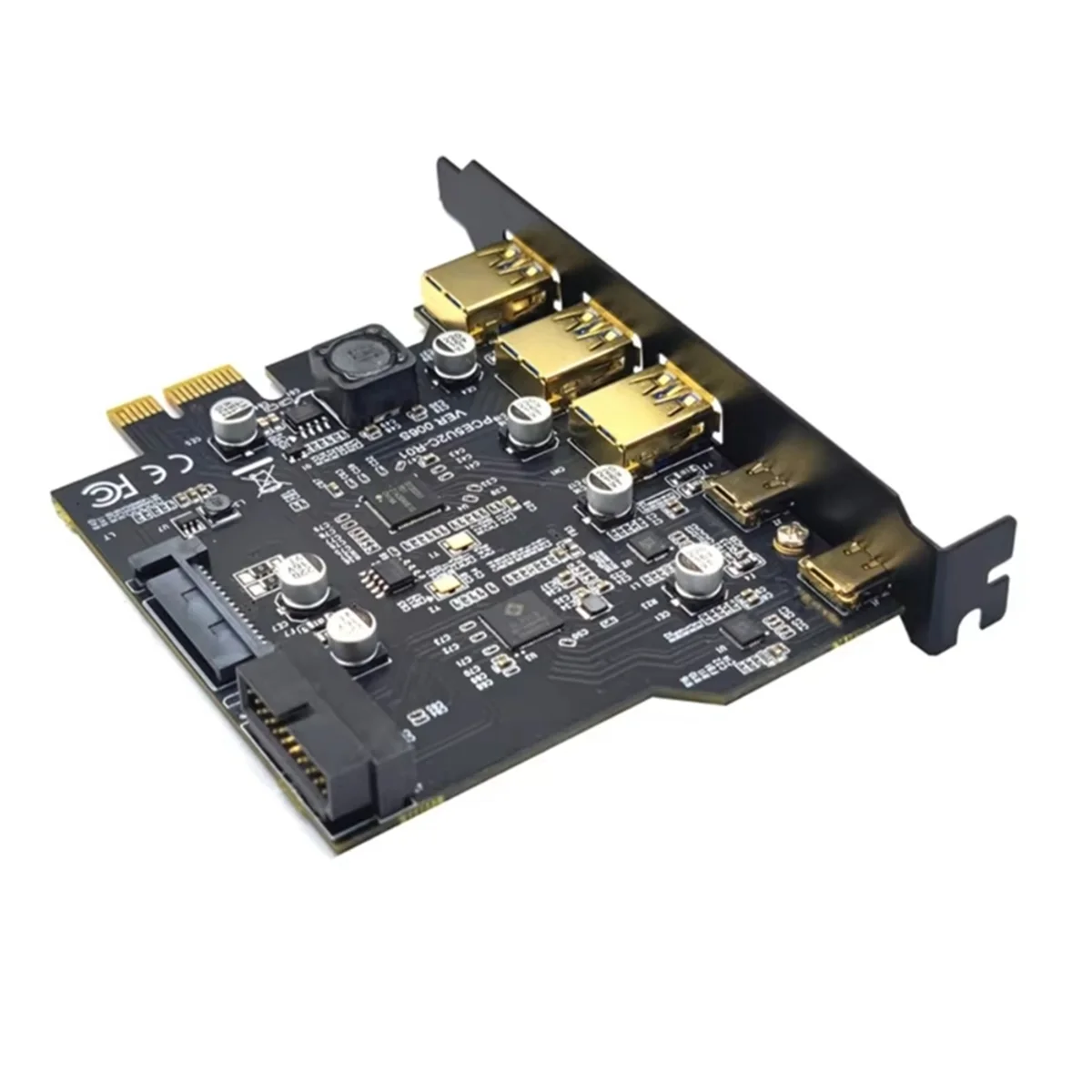 A04R-New Type C USB 3.2 Gen2 PCIE Card Hub USB 3.0 PCI Express Board PCI-E PCI E 3 Adapter Multiplier USB3 3.1 Controller