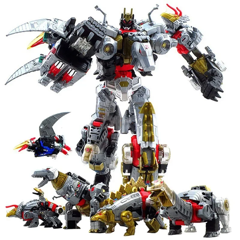 BMB H6002-7B 변환 액션 피규어 장난감 걸작 공룡 영화 모델 45cm ABS 5 in 1 변형 자동차 로봇 선물 인형