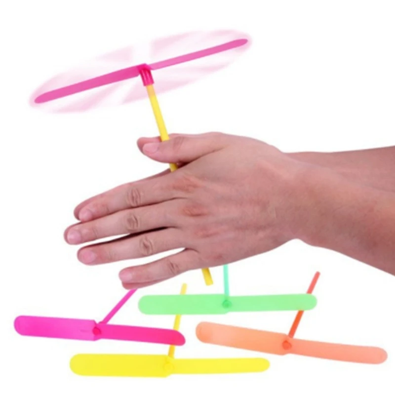 Bamboo Flying Toy 100pcs for Children Outdoor Play