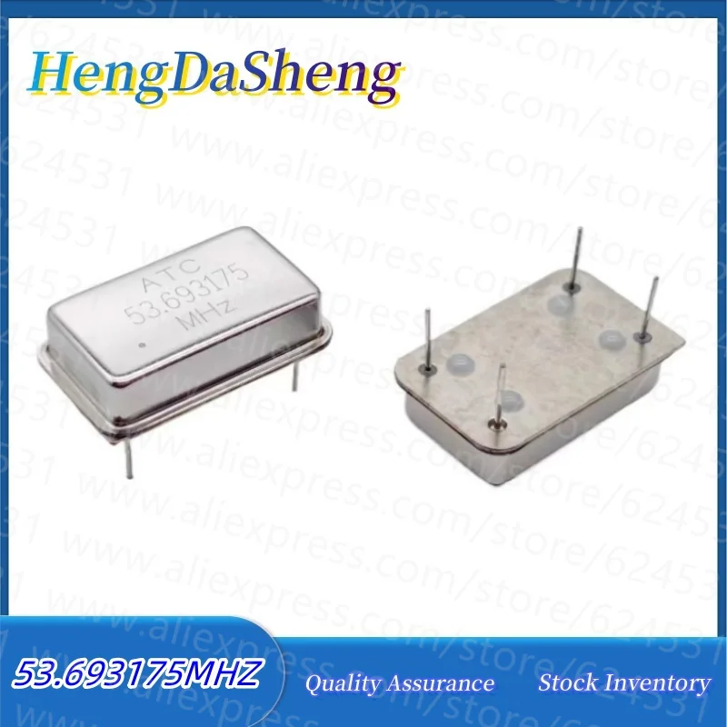 5pcs 53.693175MHZ 53.693175M In-line Active Crystal OSC DIP-4 Rectangular Clock Vibration Full Size