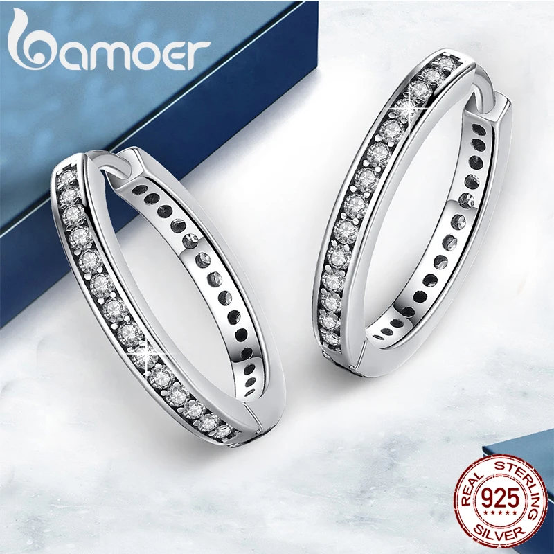 925 Sterling Silver Hoop Earrings Jewelry | 925 Sterling
