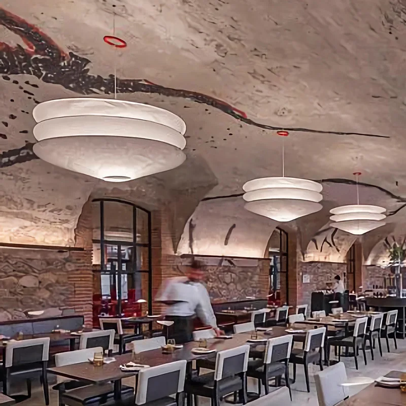 Designer Wabi Sabi Pendant Light Japanese Paper Pendant Lamp For