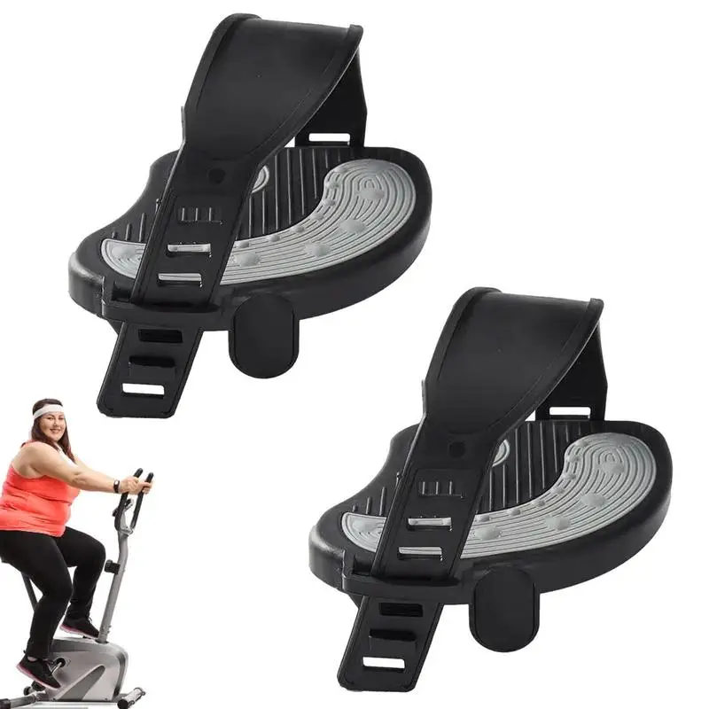 Exercise Bike Pedals 9/16 Universal Bike Pedal With Straps Spin