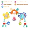 Baby Stroller Arch Toys Bouncer Toy Pram Activity Arch Toys Fine Motor Skills Toys Sensory Development Arch Baby Car Seat Toys 6