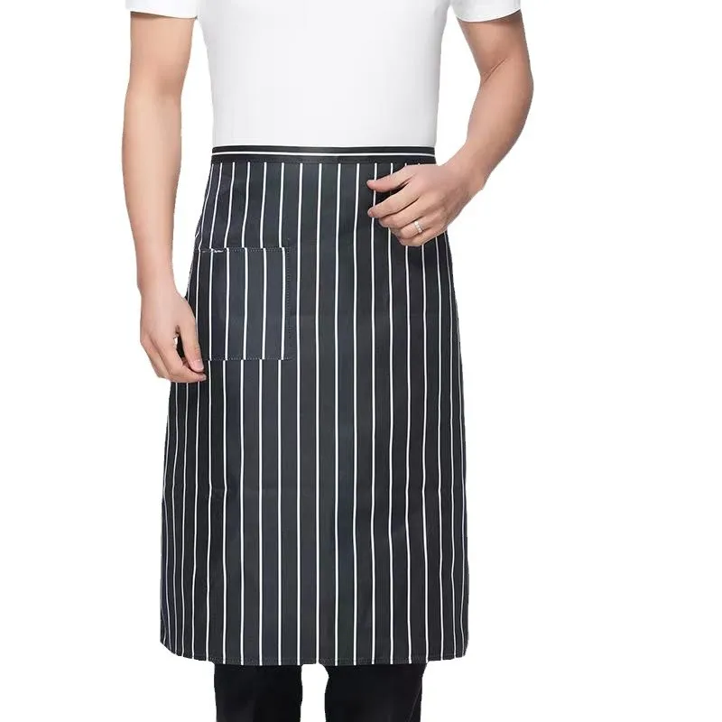 Chef Half Apron With Neck Strap Hotel Cafe Western Restaurant Waiter Work Waist Apron Short Kitchen Service Half Length