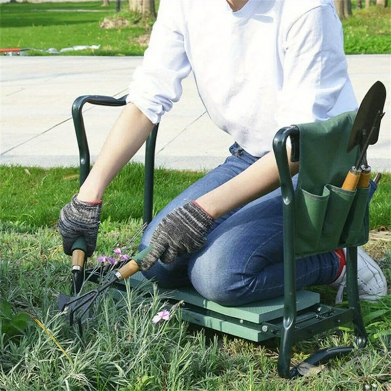Heavy Duty Upgraded Garden Kneeler Thicken Seat Padded Kneeling Stool Outdoor 2