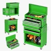 8 Drawers Rolling Tool Chest Assembled with Wheels Detachable Organized Lockable Chest for Workshop Mechanics Garage 1