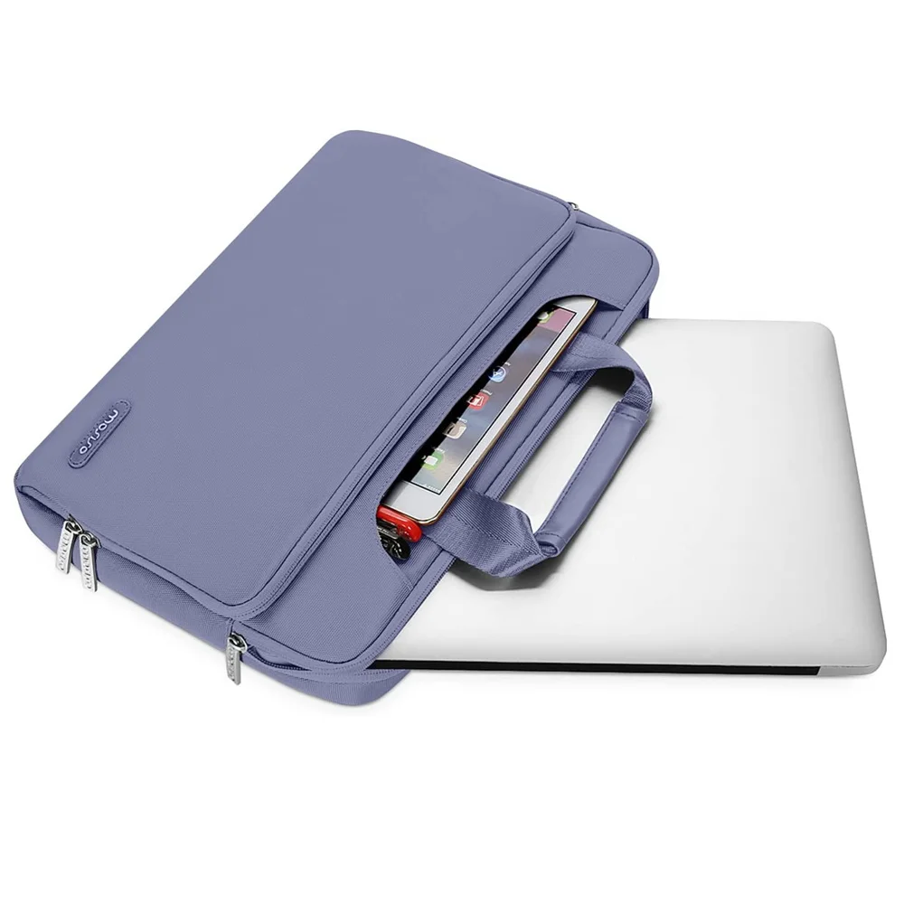 Bolsa para Portátil Case 13.3 14 15.6 17.3 Polegada para 2023 Macbook Pro ar m1 m2 Dell Lenovo hp Asus Notebook Bolsa de Ombro Maleta Manga - Imagem 2