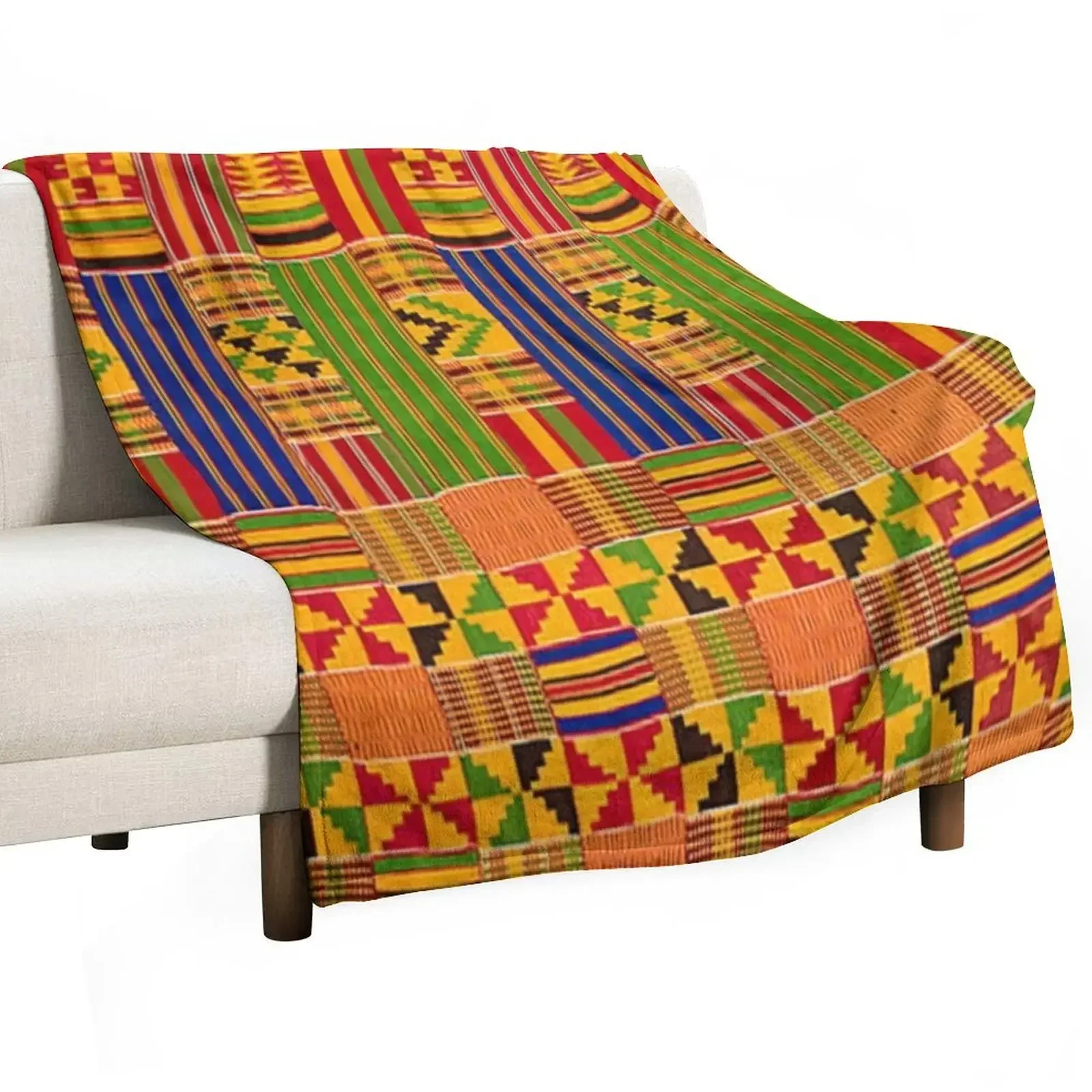 

Kente Africa design Throw Blanket anime wednesday Beach Summer Beddings Blankets