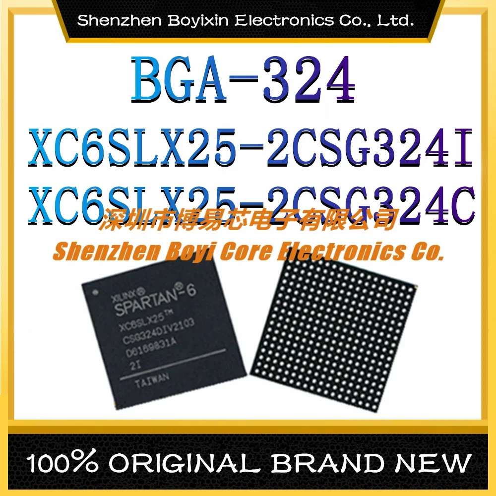 XC6SLX25-2CSG324I XC6SLX25-2CSG324C Package: BGA-324 Programmable Logic Device (CPLD/FPGA) IC Chip