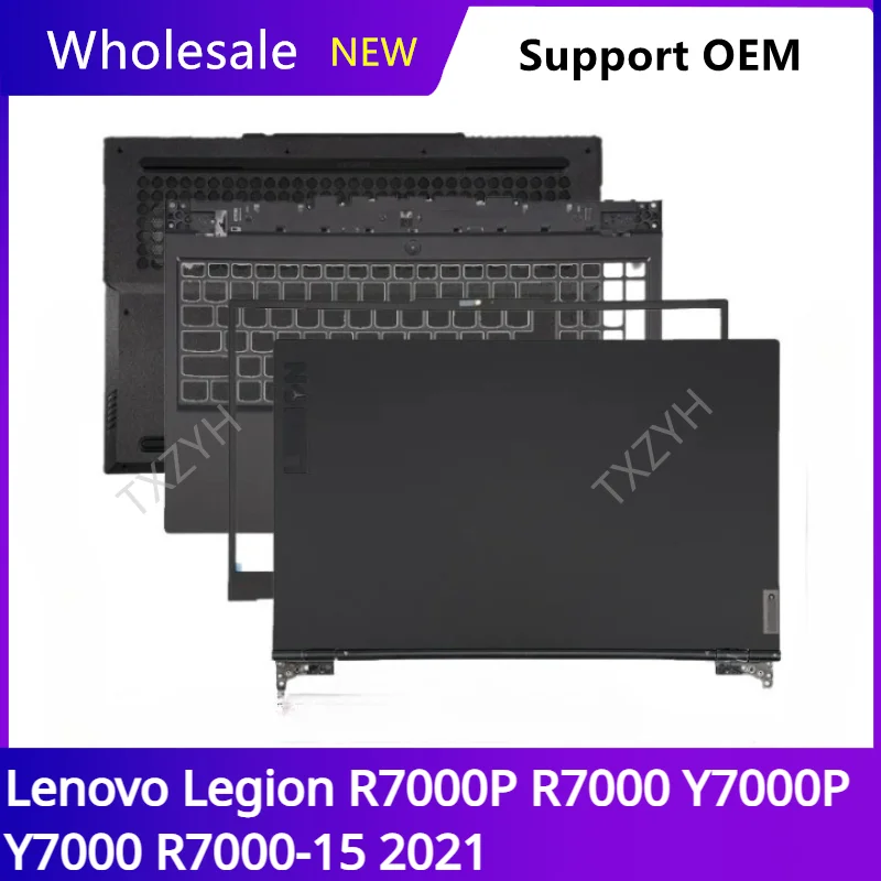 Новинка, оригинальная задняя крышка для ноутбука Lenovo Legion Y7000P диагональю 2021 дюйма, петли, Упор для рук, Нижняя крышка A B C D
