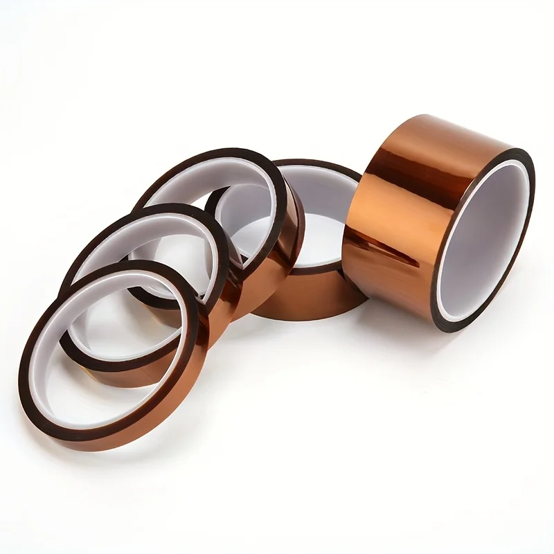 Kapton Tape Polyimide Adhesive Insulating Adhesive Tape Heat for Board Protection 5/10/15/20/30mm