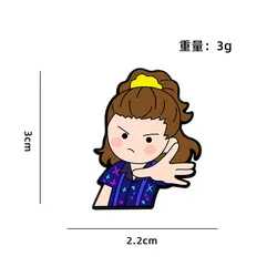 Charming King Cannibal Flower Cartoon Enamel Pin Lapel Brooch - Personalized Home Decor Accessory (E)