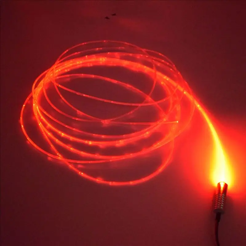 5mX 3PCS Sparkle PMMA Plastic Optic Fiber Cable Packing In PVC Tube For Flash Point Waterfall Water Curtain