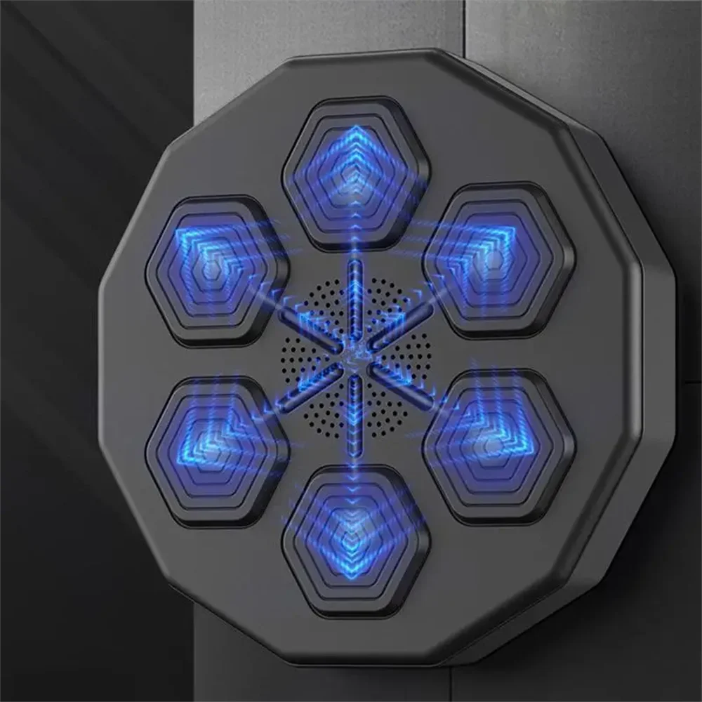Sandbag Boxing Exercise Target Equipment Kids Adults Smart Wall Mounted Bluetooth Music Machine LED Light
