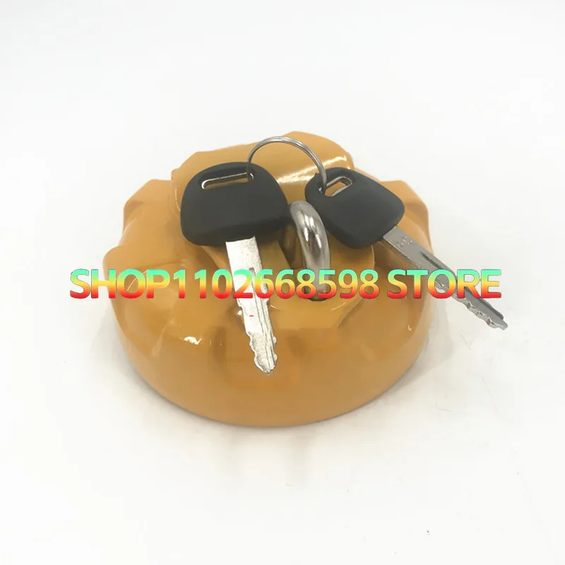 Excavator Accessories for Komatsu PC200 220 240 270-5-6-7-8 Anti-theft Fuel Tank Cap Stainless Steel Filter Mesh