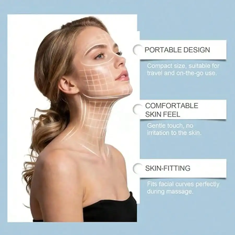 Dual-Head Ice Roller for Facial Rejuvenation and Portable Skin Lifting Therapy
