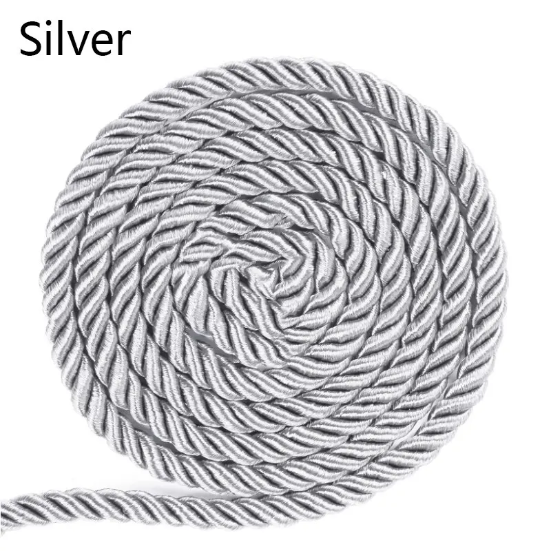 Luxurious 5mm Twisted Satin Rope for Elegant DIY Crafts & Decorative Packaging