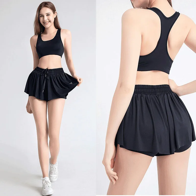 Aiithuug Flowy Athletic Shorts for Women Gym Yoga Workout Running Short Pants Tennis Skort Skirt Cute Clothes Casual Summer
