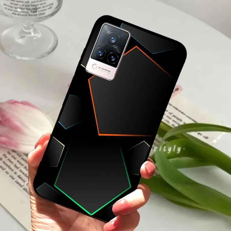 Soft Silicone Phone TPU Coque Cover for Vivo V21 Series - Protective s Shell