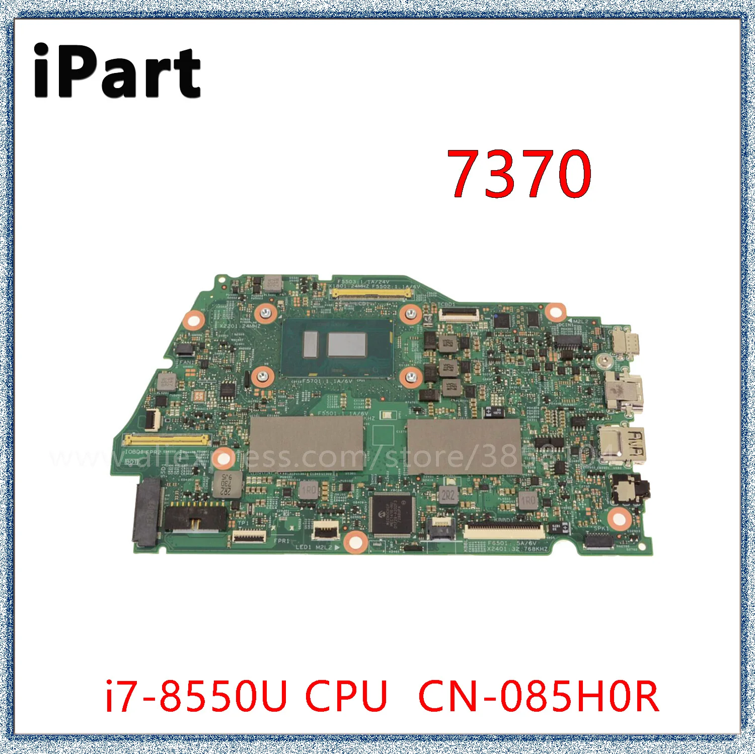 

Материнская плата CN-085H0R 085H0R 85H0R для ноутбука DELL Inspiron 7370 7373, материнская плата для ноутбука 16839-1M W/Φ 16GB-RAM 100% протестирована