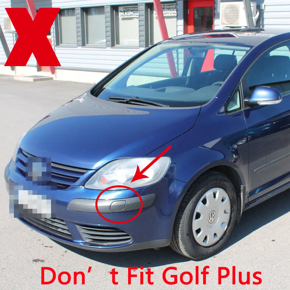 For Volkswagen VW Golf V MK5 GTI 2003-2009 Front Bumper Headlight Head Lamp Washer Nozzle Cover Cap car bumper spoiler bumper lip bumper strip bumper lip decoration car rear bumper lip front bumper decoration front bumper cover car side spoiler car headlight washer nozzle cover