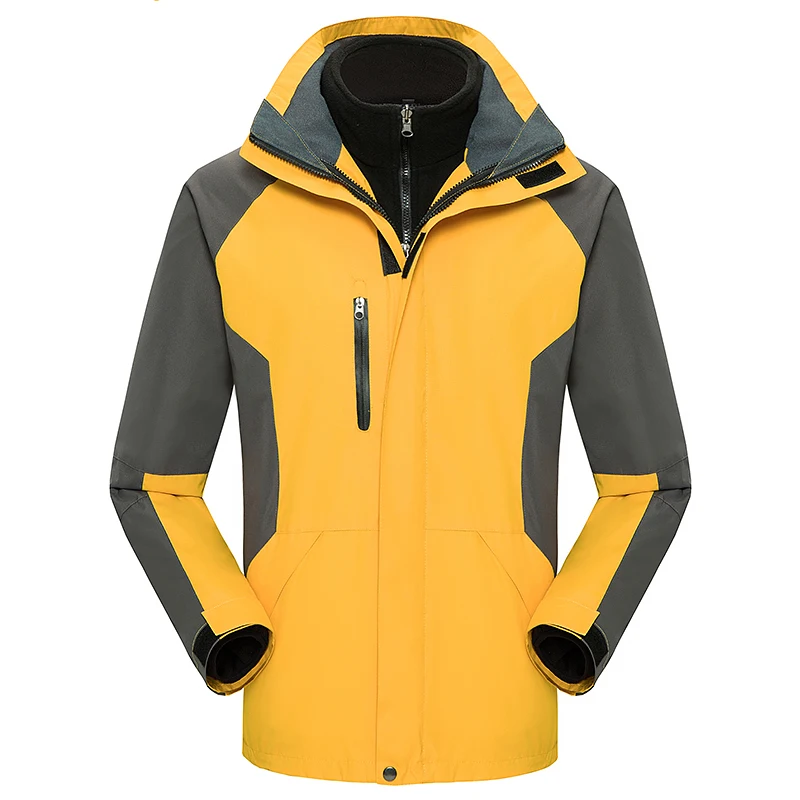 Detachable Two-Piece Assault Suit Waterproof Jacket Mountaineering Suit For Men and Women Customizable three-in-on
