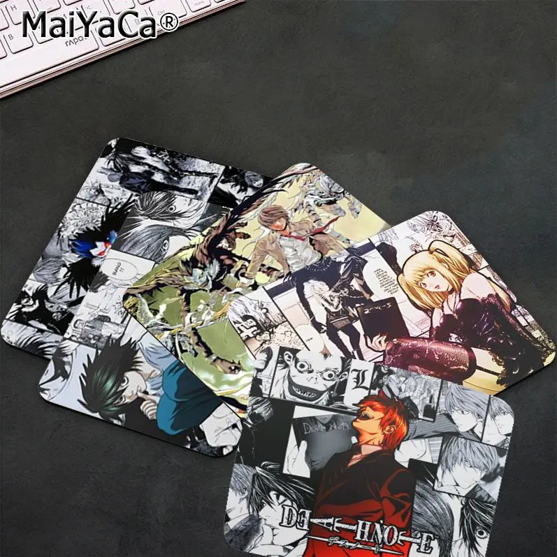 

Anime Death Note Non-slip Lockedge Thickened Mouse Pad Gaming Keyboard Table Mat Office Supplies Room Decor Padmouse Play Mats