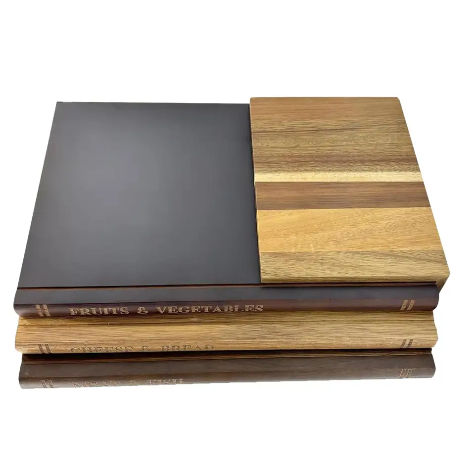 Wholesale Acacia Wood Cutting Chopping Boards Set Of 3 Kitchen Serving Cutting B