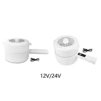 Electric Pot Noodles Cooker Frying Pan Nonstick Soup Pot Portable Multipurpose Ramen Cooker for Steak Soup Eggs Pasta Ramen 1