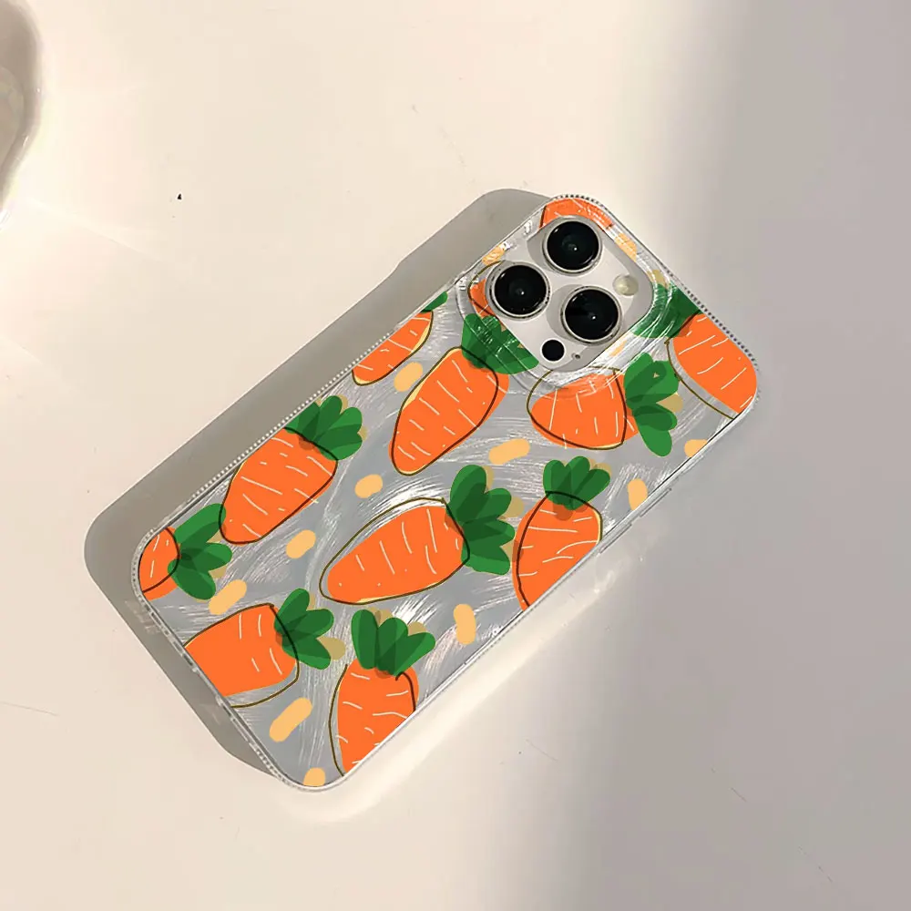 Shockproof Cartoon Carrot TPU Phone Case Cover