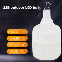 650W USB Rechargeable LED Camping Lantern 5 Modes - Image 2