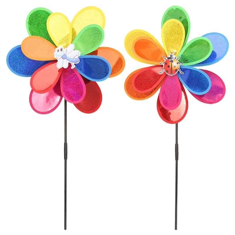 

Sequins Insect Windmill Whirligig Wind Spinner Home Yard Garden Decor Kids Toy