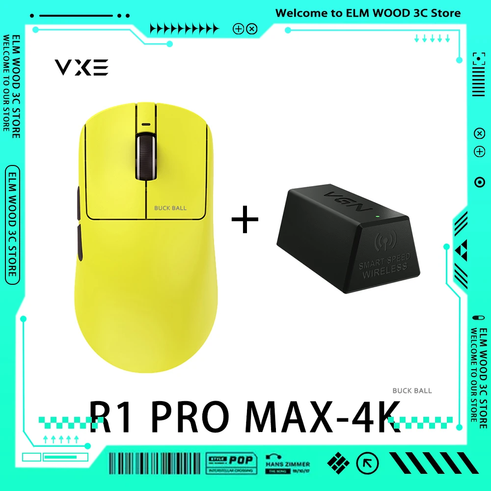 

Vgn Vxe Dragonfly R1 4k беспроводная мышь с тремя режимами R1 Se Pro Max Paw3395 мышь для киберспорта R1 4k приемник ресивера аксессуары для ПК для геймеров