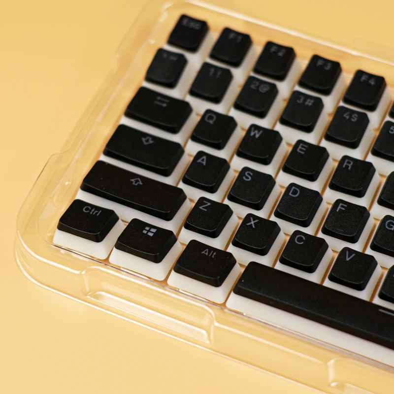 

2023 Hot Sale Useful Custom Color Keycaps Black Pudding Shimmer Keycap DSA XDA OEM Cherry MX Double Shot PBT Keycap
